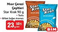 STAR KRAK MISIR ÇEREZİ ÇEŞİTLERİ 90 G fiyat ve kampanya bilgisi